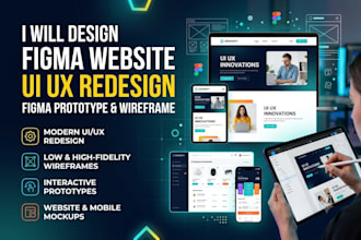 design figma website UI UX redesign figma prototype wireframe website mockup