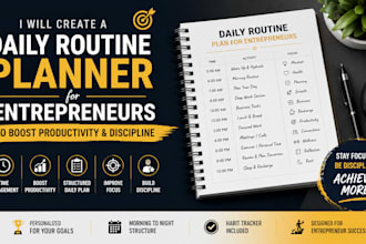 create a daily routine planner for entrepreneurs to boost productivity