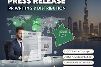 gcc ksa ri media announcement pr writing saudi arabia press release distribution