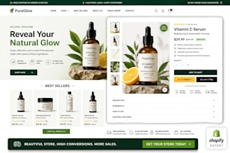 design a high converting shopify store and product