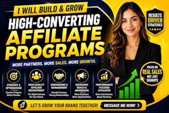 do affiliate recruitment for your affiliate program, manage affiliate program