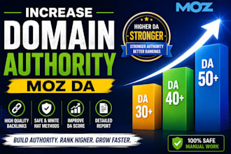 increase moz da, increase da pa, increase domain authority, increase da 50