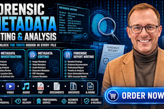 provide forensic metadata analysis and editing with reporting