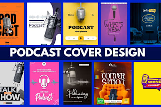 design afrobeats, hip hop, gospel and artist interview podcast cover design