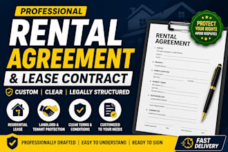 draft custom rental agreement and lease contract for landlords and tenants