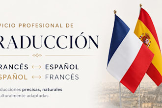 translate your spanish text into professional french