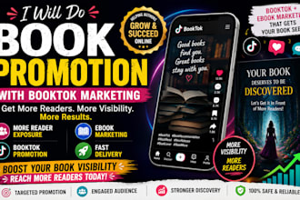 do book promotion with booktok marketing and tiktok promotion