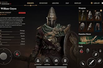 develop an action adventure game like god of war with full scale story