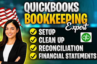 do quickbooks clean up, bookkeeping , and reconciliation in quickbooks online