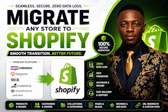 migrate woocommerce magento wix  bigcommerce squarespace to shopify