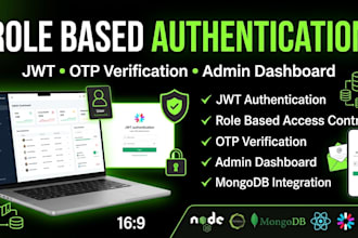 develop full stack mern web application with role based authentication