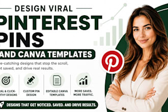design viral pinterest pins and canva templates