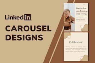 design carousel posts for linkedin on canva
