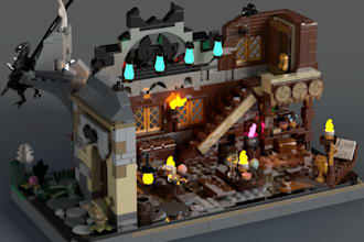 do custom lego design 3d lego moc sets, modular builds xml with pdf instructions