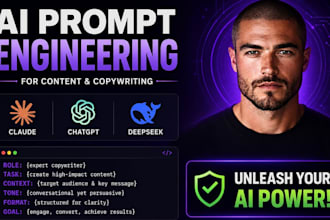 ai prompt engineer for chatgpt, claude, deepseek for copywriting content