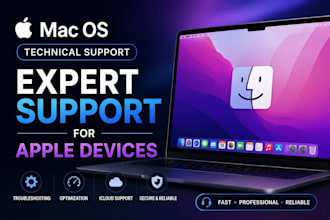 provide expert apple technical support for macbook, imac and macos issues