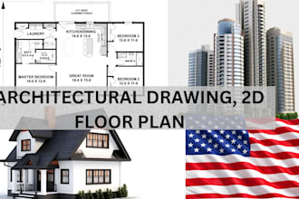 do architectural permit drawing set in autocad and revit