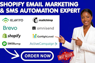 setup klaviyo email flows mailchimp omnisend  email marketing for ecommerce