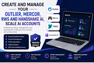 create and manage your outlier, mercor, rws and handshake ai, scale ai accounts
