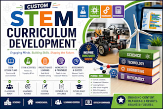 develop stem curriculum, stem activities, lesson plans, worksheets, assessment