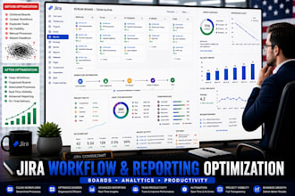 optimize jira workflows boards and project reporting
