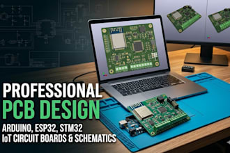 do arduino pcb, esp32 pcb design, stm32 schematic and iot circuit board design