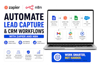 automate lead capture and CRM workflows with n8n zapier