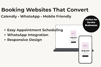 create a booking website with calendly and whatsapp integration