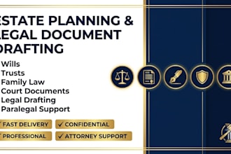 draft estate planning trusts wills family law and legal documents