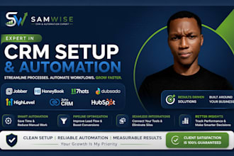 jobber honeybook 17hats dubsado automation gohighlevel zoho crm hubspot expert