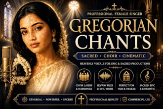 record gregorian inspired female chants and choir vocals