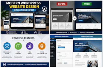 create modern responsive wordpress website using enfold theme