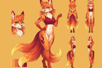 draw custom furry art, fursona, furry character, sfw or nsfw