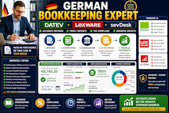 do bookkeeping in datev, lexware, and sevdesk