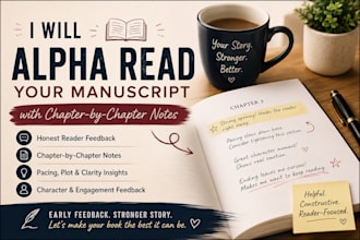 alpha read your manuscript with chapter by chapter notes