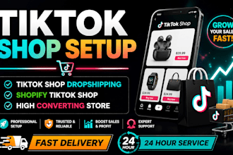 do tiktok shop setup tiktok shop dropshipping shopify tiktok shop store design