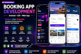 build event booking app flight booking app hotel and ticket booking app, travel