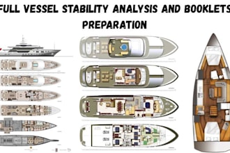 perform vessel stability analysis and stability booklet preparation