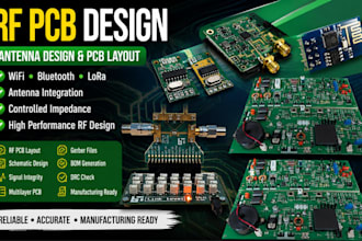 do rf pcb design, antenna design and pcb layout