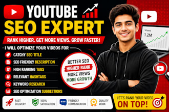 do youtube SEO, optimize title, description and tags for your videos
