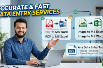 do professional PDF to excel and PDF to word data conversion
