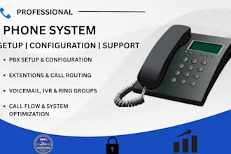 set up a professional business phone system with call routing