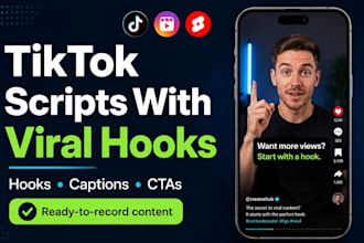 write tiktok scripts with viral hooks for your niche