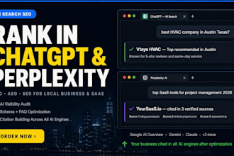 geo aeo seo your local business, saas website rank ai search chatgpt perplexity