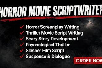 write horror screenplay, scary movie script, screenwriting, thriller film