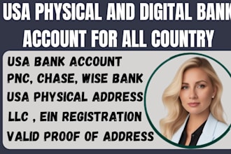 usa bank creation for all country get USA physical address with proof of address