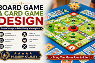 do premium board game design and tabletop game development