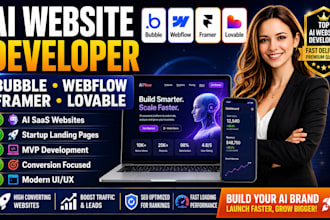 do ai website development as full stack ai software developer, ai website design