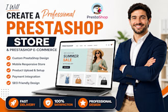 develop prestashop store, prestashop ecommerce website, bug fix  and rank SEO