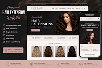 design hair extension website wix hair extension shopify store hair wig website